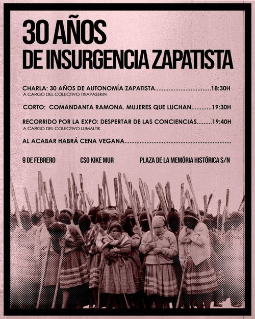 Jornadas 30 Aniversario Revolución Zapatista