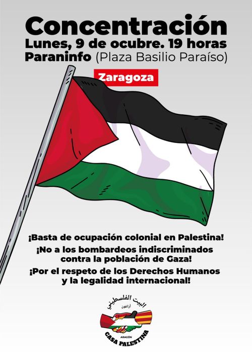 Concentración en apoyo al pueblo palestino