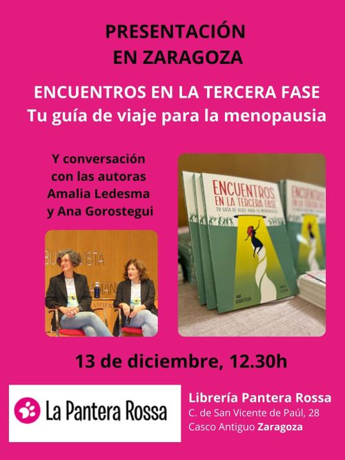 Ana Gorostegui y Amalia Ledesma presentan 'Encuentros en la tercera fase. Una guía de viaje para la memoria' 