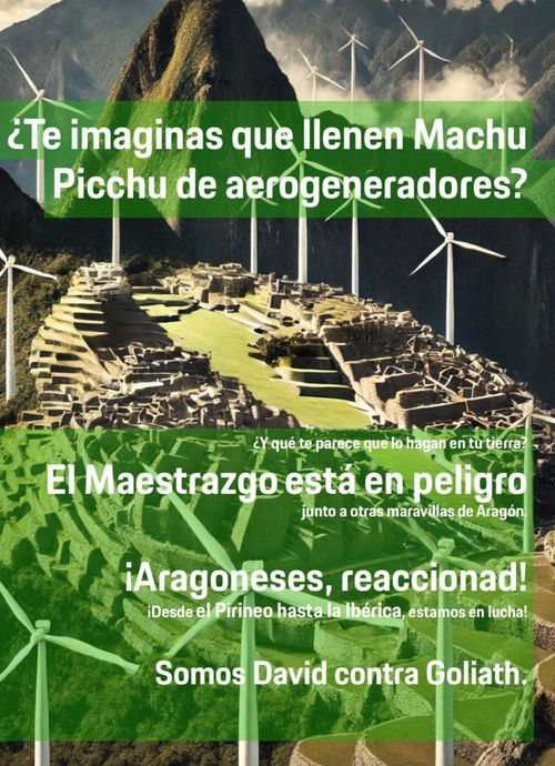 Concentración contra la destrucción del Maestrazgo