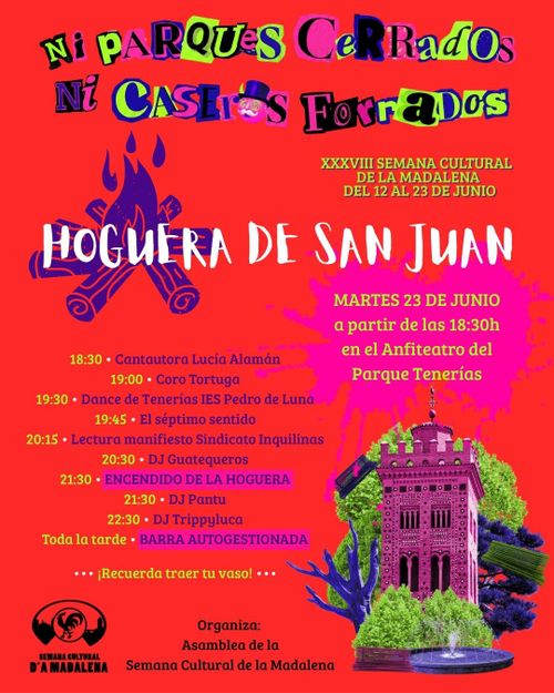 HOGUERA DE SOLSTICIO DE VERANO EN LA MADALENA