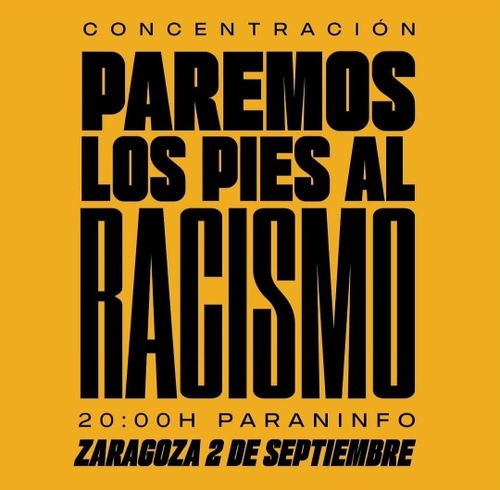 Concentración: Paremos los pies al racismo 
