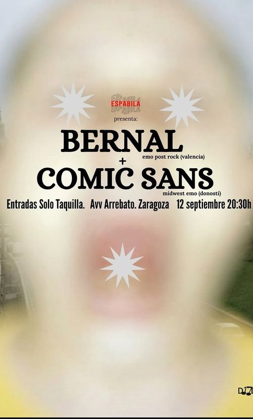 Concierto: Bernal + Comic Sans